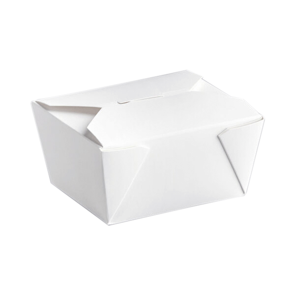 White Folded Paper Meals Box