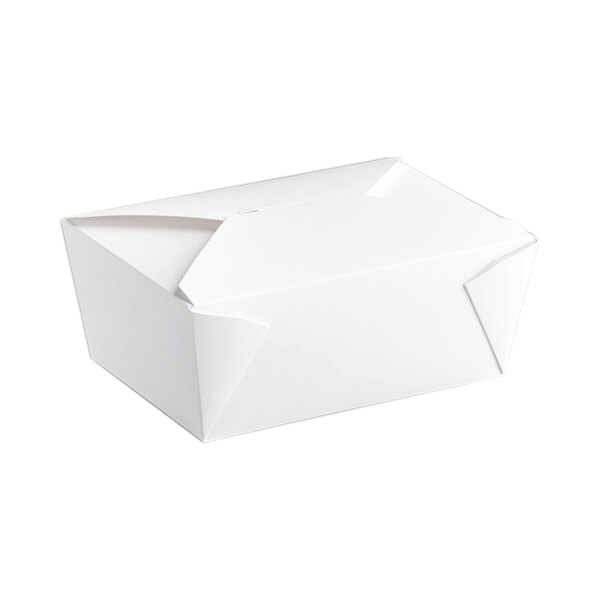 White Folded Paper Take Out Containers – Thoran Papers